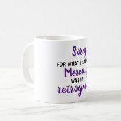 Mercury in der rückläufigen Kaffee-Tasse Kaffeetasse (Vorderseite Links)