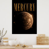 Mercury Luxury Space Editorial Graphic Poster (Küche)