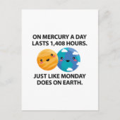 Mercury Montag Postkarte (Vorderseite)