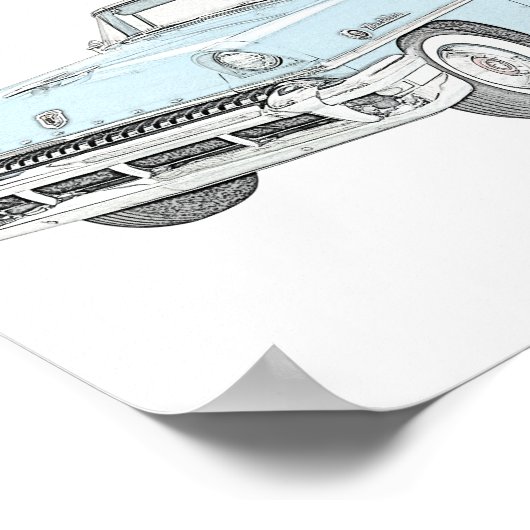 MERCURY MONTCLAIR 1955 POSTER (Ecke)