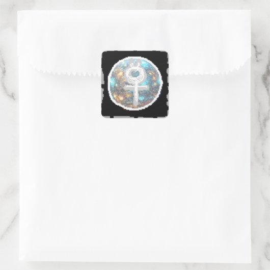 Mercury Night Quadratischer Aufkleber (Tasche)