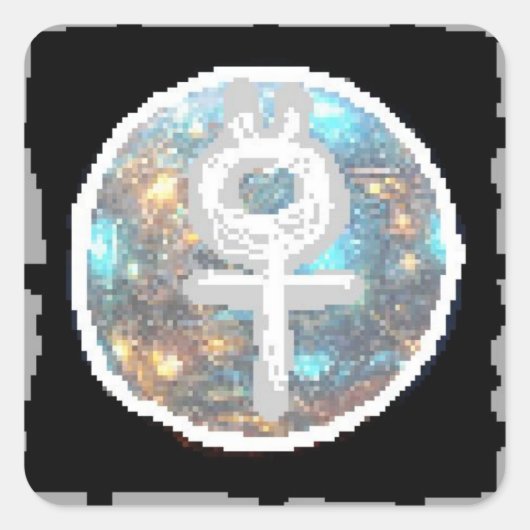 Mercury Night Quadratischer Aufkleber (Vorderseite)