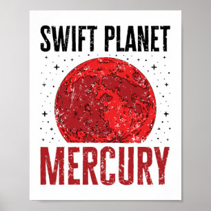 Mercury Planet Nickname Swift Planet Astronomie St Poster