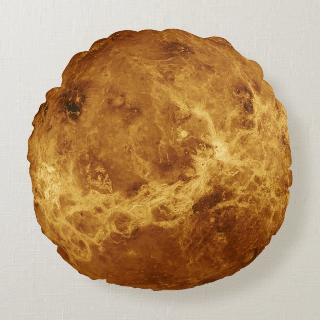 Mercury-Planeten-Kissen Rundes Kissen (Vorderseite)