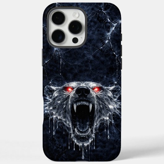 Mercury Polar Bear Red Ruby Eyes Glacial Case-Mate iPhone Hülle (Rückseite)