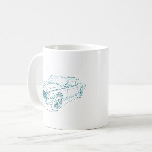 Mercury-Puma 1968 Kaffeetasse (Vorderseite Links)