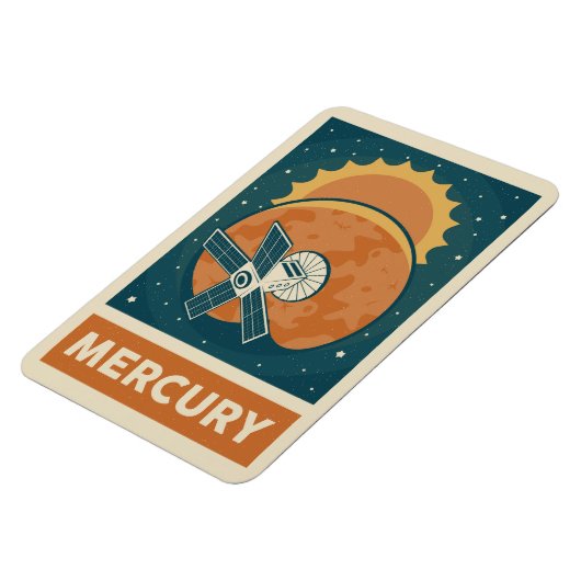 Mercury Retro Galaxy Satellite Magnet (Linke Seite)