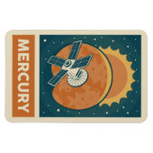 Mercury Retro Galaxy Satellite Magnet (Horizontal)