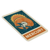 Mercury Retro Galaxy Satellite Magnet (Rechte Seite)
