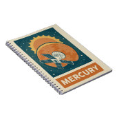 Mercury Retro Galaxy Satellite Notizblock (Rechte Seite)