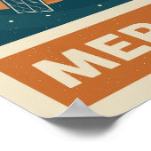 Mercury Retro Galaxy Satellite Poster (Ecke)