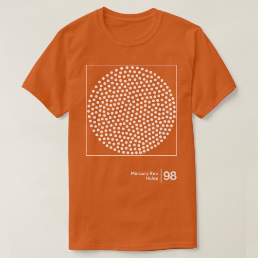 Mercury Rev hält eine minimale Grafikdesign-Hommag T-Shirt (Design vorne)