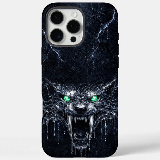 Mercury Sabretooth Green Emerald Eyes Case-Mate iPhone Hülle (Rückseite)