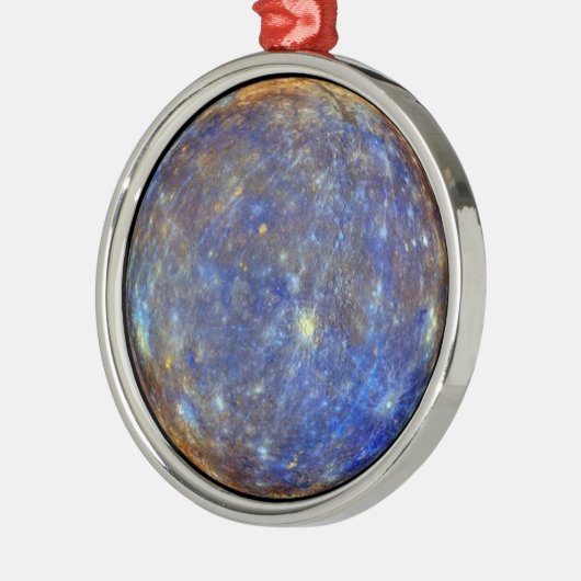 Mercury Silbernes Ornament (Links)