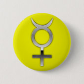 Mercury-Symbol Button (Vorderseite)