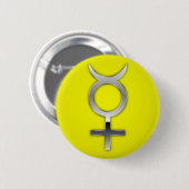 Mercury-Symbol Button (Vorne & Hinten)