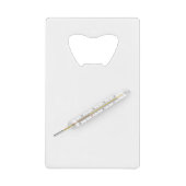 Mercury-Thermometer Geldbeutel Flaschenöffner (Vorderseite)