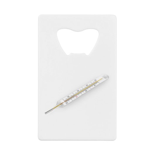 Mercury-Thermometer Geldbeutel Flaschenöffner (Vorderseite)