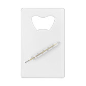 Mercury-Thermometer Geldbeutel Flaschenöffner (Rückseite)