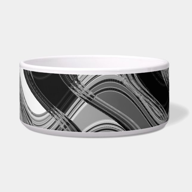 Mercury-u. Sable-Keramik-Haustier-Schüssel durch Napf (Vorderseite)