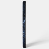 Mercury Wolf Blue Sapphire Eyes Glacial Samsung Galaxy Hülle (Linke Seite)