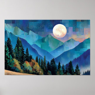 Mercy in the Night Sky Poster