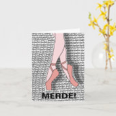 Merde Karte (Gelbe Blume)