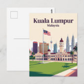 Merdeka-Platz, Kuala Lumpur, Malaysia Postkarte (Vorne/Hinten)