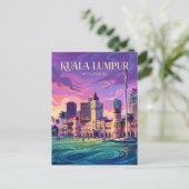 Merdeka-Platz Malaysia Postkarte (Stehend Vorderseite)