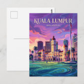 Merdeka-Platz Malaysia Postkarte (Vorne/Hinten)