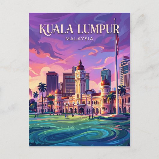 Merdeka-Platz Malaysia Postkarte (Vorderseite)