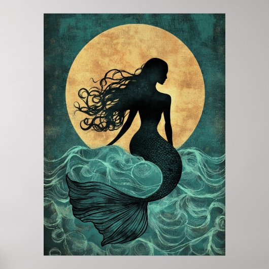 Merdmaid Illustration Poster (Vorne)