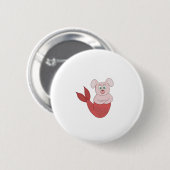 Merdog Merdawg Merman Fish Dog Button (Vorne & Hinten)