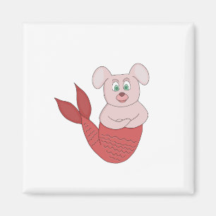 Merdog Merdawg Merman Fish Dog Magnet