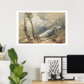 Mere de Glace, im Tal von Chbeliefern, Schweiz Poster (Heimbüro)