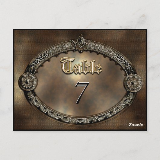 Meredith Dora Tischnummer Card (Rückseite)