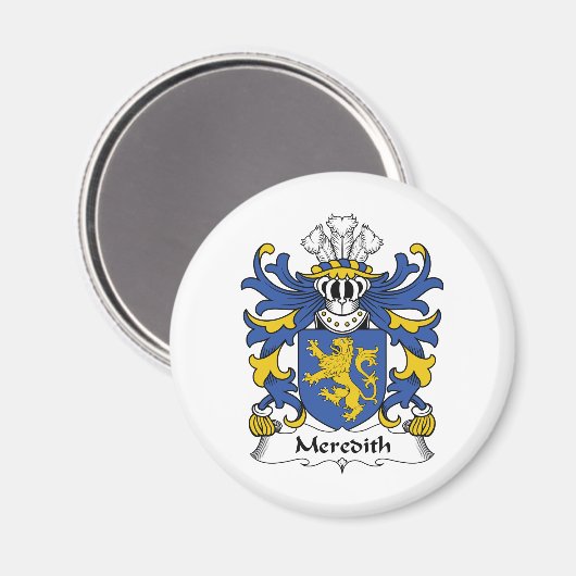 Meredith Familienwappen Magnet (Vorderseite/Rückseite)