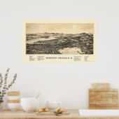 Meredith, NH Panoramic Map - 1889 Poster (Küche)