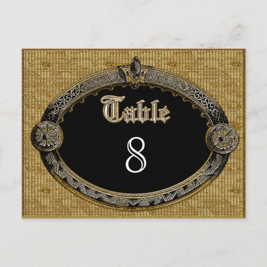 Meredith Royale Tischnummer Karte (Vorderseite)