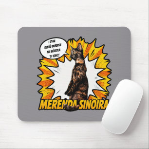 Merenda Sinoira Cat – Torino Vintage Pop Art Mousepad