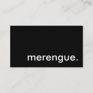 Merengue. Visitenkarte