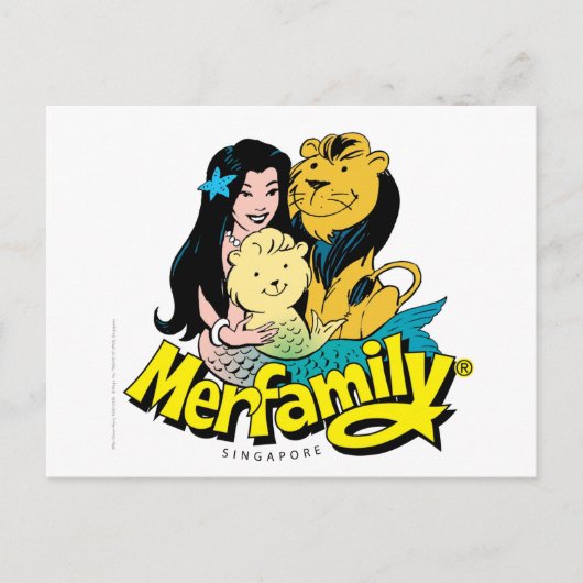 Merfamily® Basic Postkarte (Vorderseite)