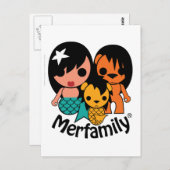 Merfamily SINGAPORE Postkarte (Vorne/Hinten)