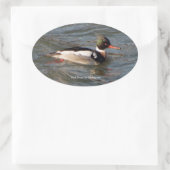 Merganser Aufkleber (Tasche)