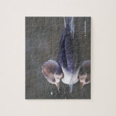 Merganser-Duck-Female am See Puzzle (Vertikal)