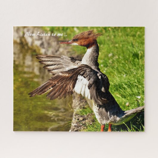Merganser Duck Puzzle (Horizontal)