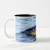 Merganser Duck Zweifarbige Tasse (Links)