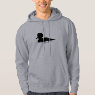 Merganser-Ente in der Silhouette Hoodie