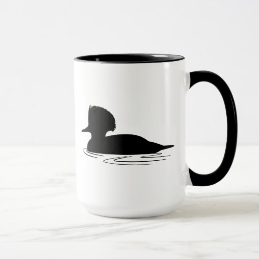 Merganser-Ente in der Silhouette Tasse (Rechts)