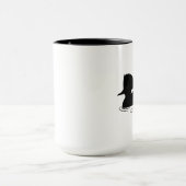 Merganser-Ente in der Silhouette Tasse (Zentrum)